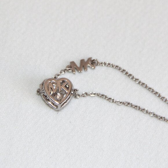New in Box Michael Kors Sterling Silver Heart CZ Bracelet - Picture 13 of 13